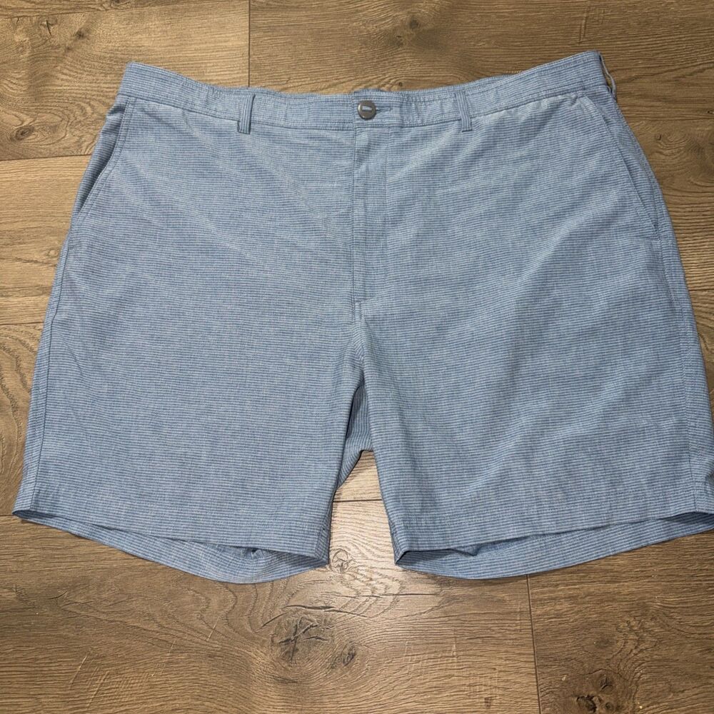 Men's  Roundtree & Yorke Performance Golf Shorts 42 | Black Light Blue
